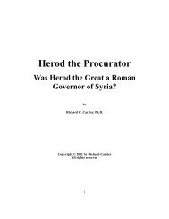 Herod the Procurator - Richard Carrier