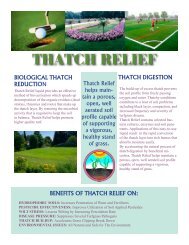 THATCH RELIEF - Soil Technologies