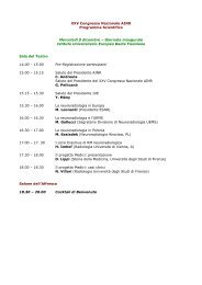 XXV Congresso Nazionale AINR Programma ... - AIM Group