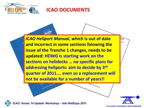 ICAO Annex 14 Volume II Heliports - Helicopter Association ...