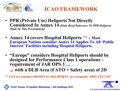 ICAO Annex 14 Volume II Heliports - Helicopter Association ...