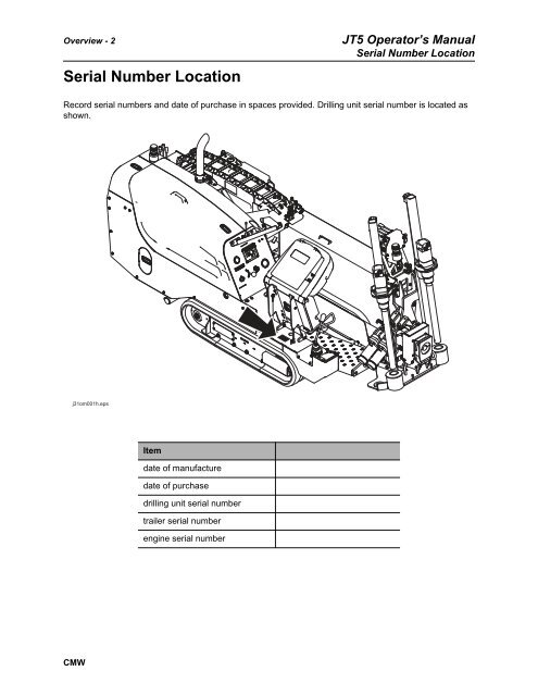Operator's Manual - Ditch Witch