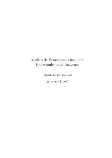 Analisis de Hemogramas mediante Procesamiento de ... - Wiphala.net