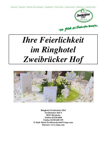 Herdecker Buffet - Riepe Privat Hotels