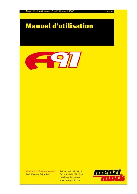 Manuel d'utilisation