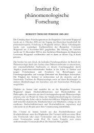 Institut fÃ¼r PhÃ¤nomenologische Forschung - Philosophie