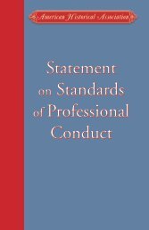 Statement on Standards of Professional Conduct Statement on ...