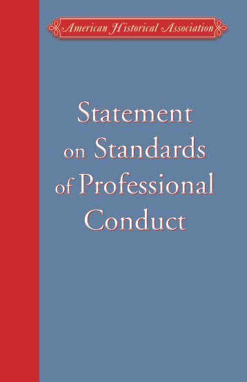 Statement on Standards of Professional Conduct Statement on ...