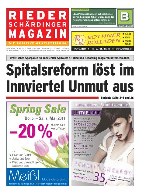 RIED AKTUELL - Rieder Schärdinger Magazin