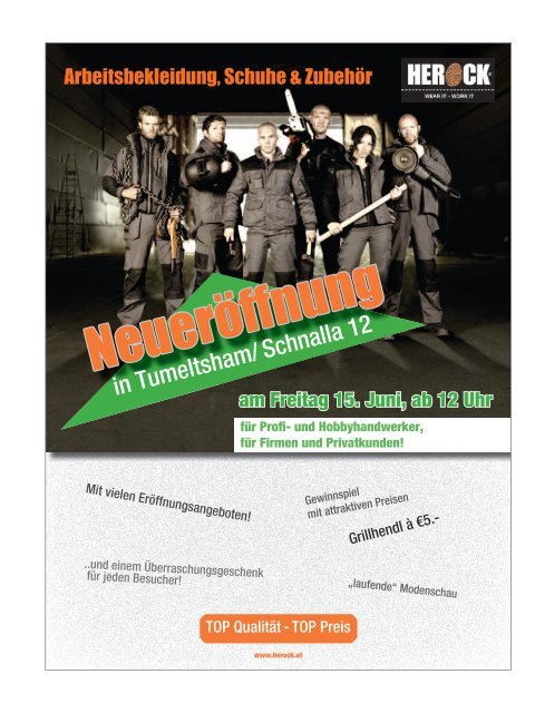 Mo - Fr: 9 - 18 Uhr Sa: 9 - Rieder Schärdinger Magazin