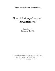 Smart Battery Charger Specification Revision 1.1 - SBS-IF Smart ...