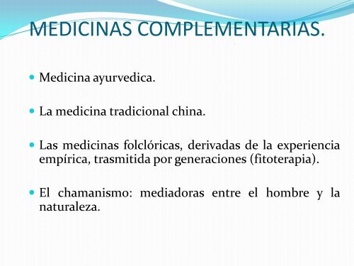 Medicina Complementaria