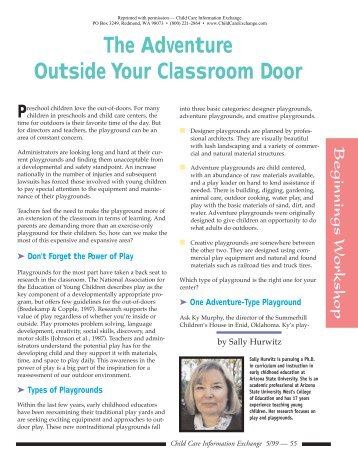 The Adventure Outside Your Classroom Door - The Natural ...