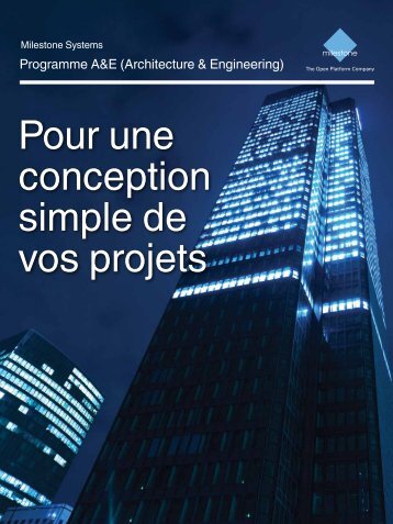 Pour une conception simple de vos projets - Milestone