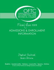 admissions & enrollment information - Oconee Fall Line Technical ...