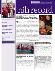 printer friendly version - The NIH Record - National Institutes of Health