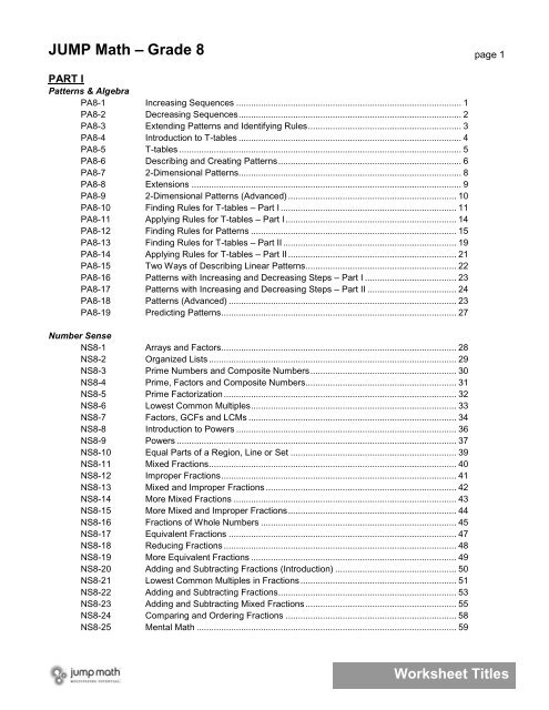 jump math a grade 8