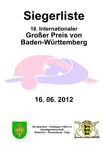 Großer Preis von Baden-Württemberg 16. 06. 2012