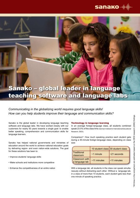 How Sanako's expert customer service supports US educators?