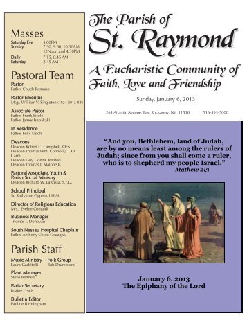 The Parish of - St. Raymond - East Rockaway NY