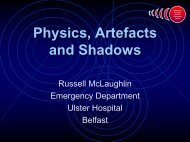 Physics, Artefacts and Shadows - Russell McLaughlin, Belfast
