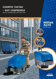 FLOORTEC 550/560 â WHY COMPROMISE - Nilfisk-ALTO