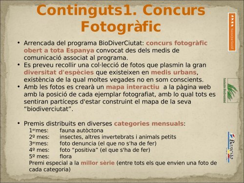 PresentaciÃ³ projecte Biodiverciutat - Col.legi Montserrat
