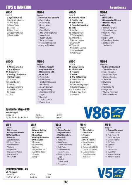 ONSDAG 14 DECEMBER START 18.20 - Solvalla