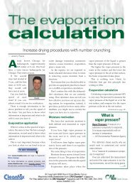 Evaporation Calculations