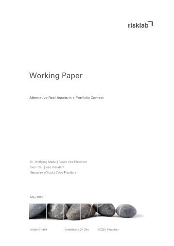 Working Paper - risklab