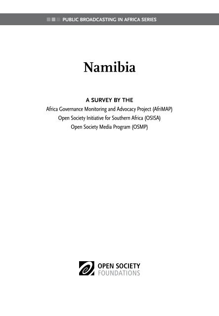 Public Broadcasting In Africa Series Namibia Afrimap
