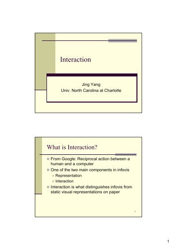 Slides - Interaction