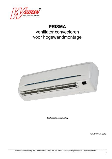 e PRIS SMA - Western Airconditioning BV