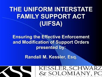 the uniform interstate family support act (uifsa) - Atlanta - Divorce ...