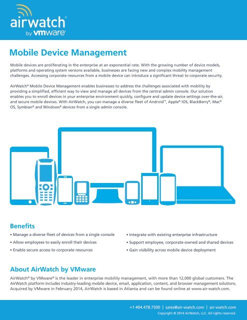 AirWatch - Mobile Device Management