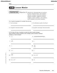 Lesson Master 4-9B