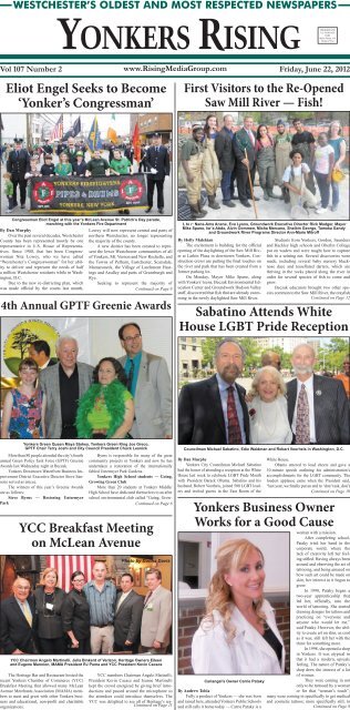 Eliot Engel Seeks To Become Yonker S Rising Media Group Llc