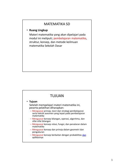 Materi Mat Sd