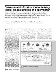 Development of a virtual wiredrawing tool for process ... - TRDDC