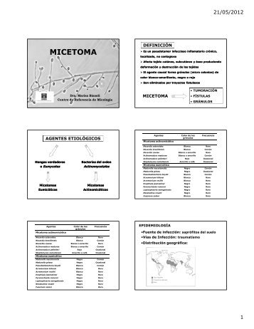 PresentaciÃ³n Micetoma 2012 [Modo de compatibilidad]