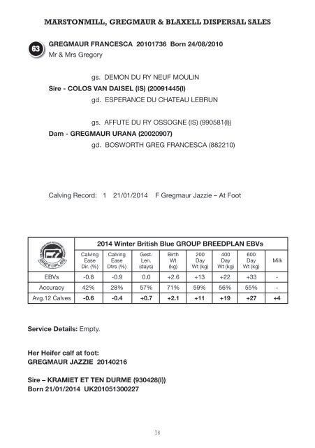 DISPERSAL-SALE