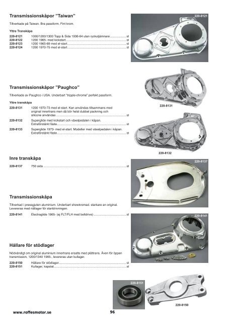 Klicka hÃ¤r fÃ¶r att ladda ner Harleykatalog 2008 (pdf ... - Roffes Motor