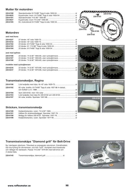 Klicka hÃ¤r fÃ¶r att ladda ner Harleykatalog 2008 (pdf ... - Roffes Motor