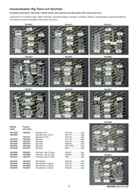 Klicka hÃ¤r fÃ¶r att ladda ner Harleykatalog 2008 (pdf ... - Roffes Motor