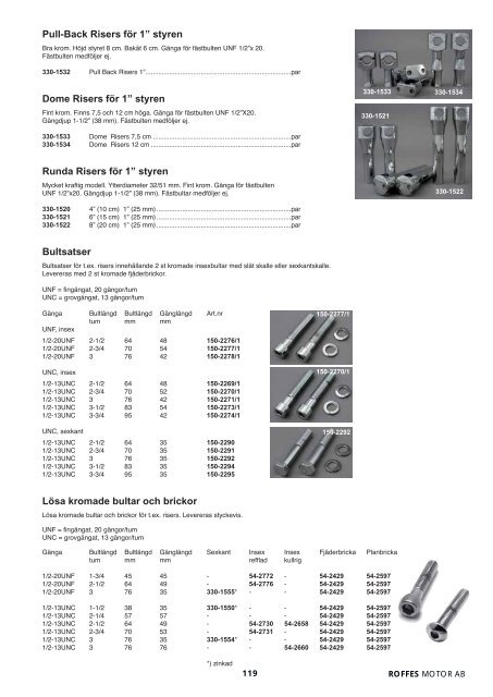 Klicka hÃ¤r fÃ¶r att ladda ner Harleykatalog 2008 (pdf ... - Roffes Motor