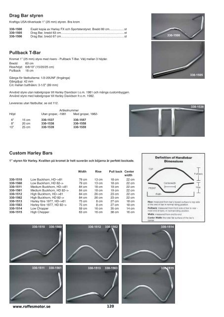Klicka hÃ¤r fÃ¶r att ladda ner Harleykatalog 2008 (pdf ... - Roffes Motor