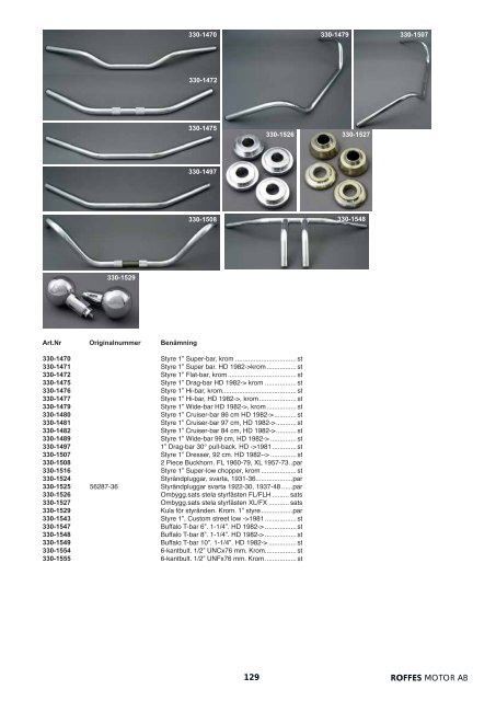 Klicka hÃ¤r fÃ¶r att ladda ner Harleykatalog 2008 (pdf ... - Roffes Motor