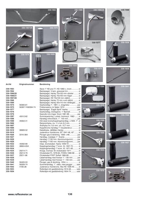 Klicka hÃ¤r fÃ¶r att ladda ner Harleykatalog 2008 (pdf ... - Roffes Motor