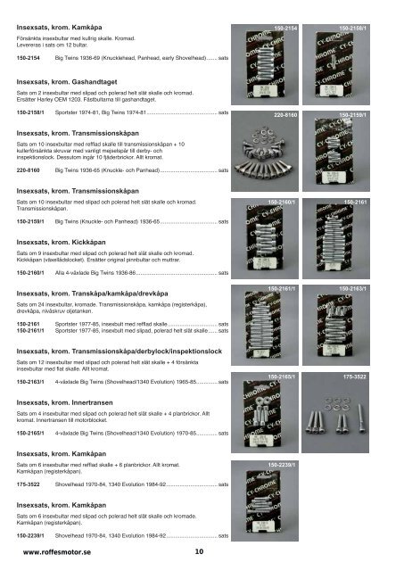 Klicka hÃ¤r fÃ¶r att ladda ner Harleykatalog 2008 (pdf ... - Roffes Motor