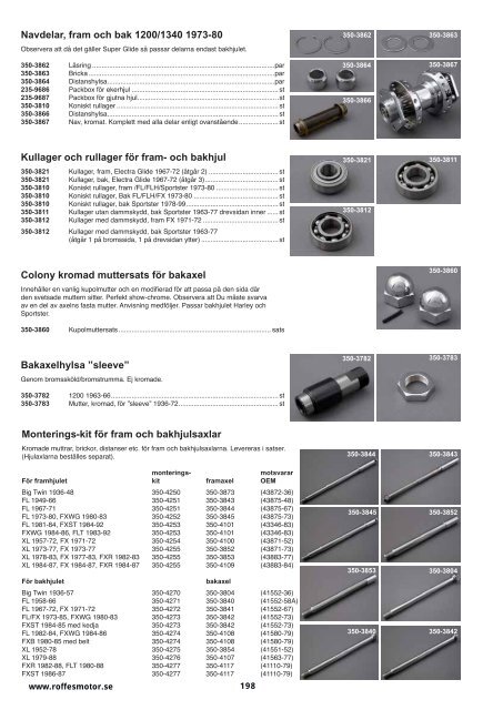 Klicka hÃ¤r fÃ¶r att ladda ner Harleykatalog 2008 (pdf ... - Roffes Motor